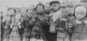 Polish Children in German Concentration Camp, WW2
