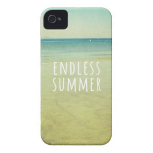 Endless Summer Quotes Vintage Beach Photo Cool iPhone 4 Case-Mate ...