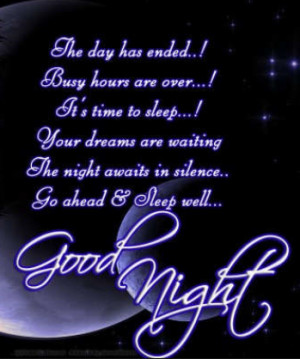 ... you to to start sending goodnight quotes to friends family and