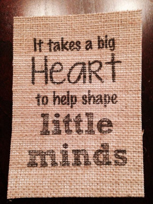It takes a big heart quote great teacher gift by FreshlyStated, $8.00