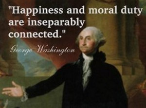 It is religion and morality alone which can establish the principles ...