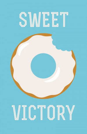 Sweet Victory (Better Known as a Donut) Art Print by Zeke Tucker