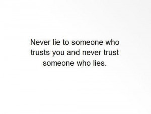 hate being lied to..... inspirational