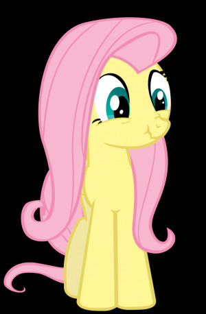 Fluttershy - Trying not to laugh by Nyax