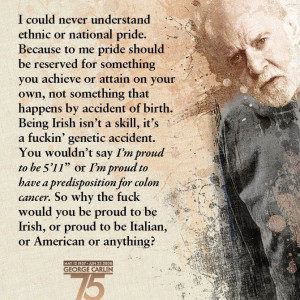 George Carlin - a big thinker with a passion for the human race and a ...