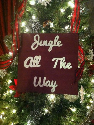 Jingle All The Way Canvas Art Canvas Quote by ColieRaeDesigns, $30.00
