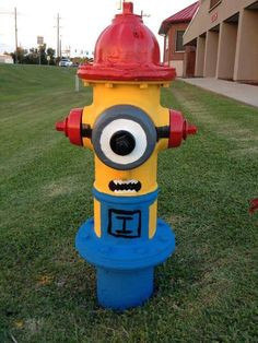 Minion Fire Hydrant #Fire #Department #Firefighter