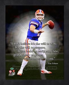 Tim-Tebow-Denver-Broncos-8x10-Black-Wood-Framed-Pro-Quotes-Photo