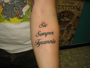 Sic Semper Tyrannis Tattoo photo sicsempertattoo.jpg