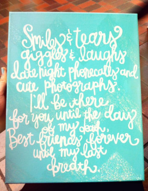 Smiles & tears, giggles & laughs, late night phone calls, and cute ...
