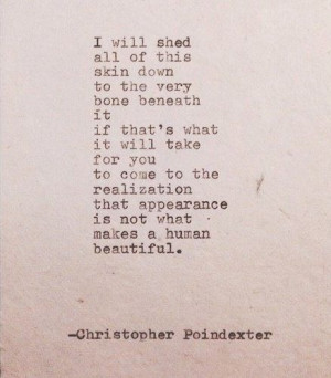Christopher Poindexter | beauty is not appearance