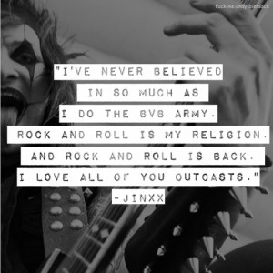 Black Veil Brides Jinxx Quotes #rockandroll #bvb #jinxx