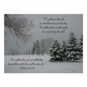 My latest...Winter Landscape-Scripture Quote Poster from Zazzle.com