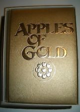 1st Ed box APPLES OF GOLD gift book quotes of wisdom collected by Jo ...