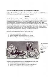 Black Death Bubonic Plague Worksheet