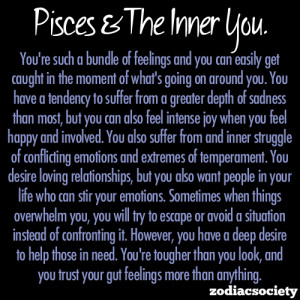 Pisces and the inner you.