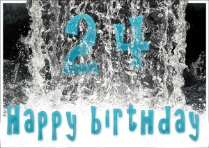 24 year old birthday card