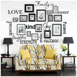 Family is word collage Vinyl Wall Decal Sticker Quote Art on Etsy, $20 ...