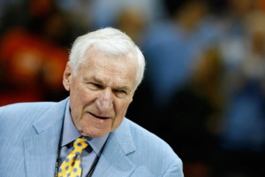 Legendary UNC coach Dean Smith passed away Saturday night. (Photo ...