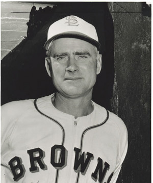 Earle Combs as St. Louis Browns coach in 1947