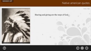 Native american quotes screen shot 2