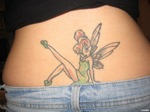 ... Lower Back Tattoo Designs For Women : Tinkerbell Tattoo On Lower Back