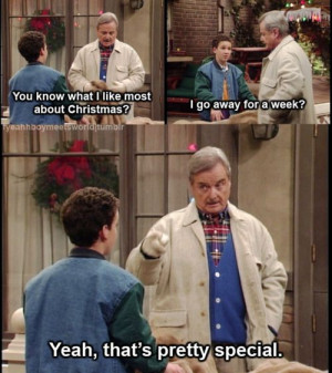 Cory and Mr. Feeny on Boy Meets World: Christmas Breaking, My Life ...