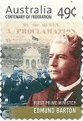 edmund barton - Centenary of federation stamp