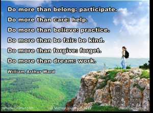 Post image for POSTER & QUOTE: Do more than belong: participate. Do ...