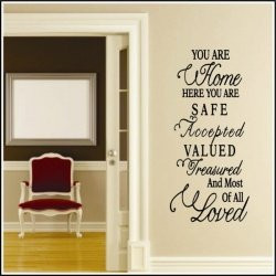 You are Home | Inspirational Wall QuotesChristian Wall Decals