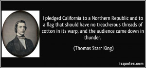 ... cotton in its warp, and the audience came down in thunder. - Thomas