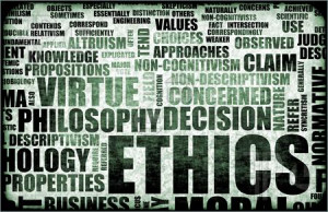 Illustration of Ethics Concept Idea as a Background Illustration