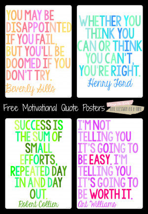 Motivational Quotes for State Testing {Free Posters!}