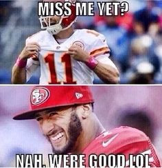 49ers love Kaepernick vs smith