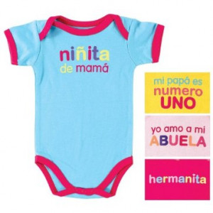 Baby Sayings Bodysuit Spanish Girl