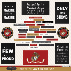 Stickers, Marine Words