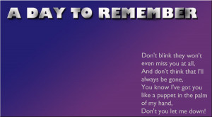 The quote is from the song 