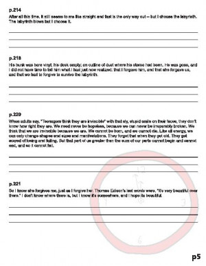 LOOKING FOR ALASKA Quotes Analyzer (by John Green)