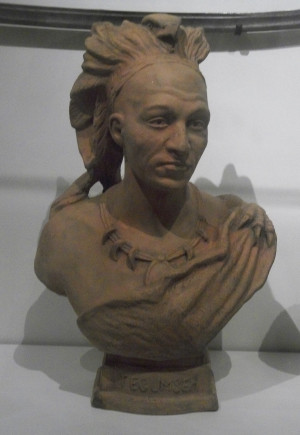 Original title: Description English: Bust of the Shawni chief Tecumseh ...