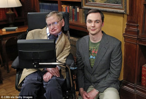 World famous physicist Stephen Hawking performs Big Bang Theory theme ...