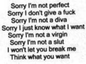 im sorry quotes photo: sorry im not perfect sorry.jpg