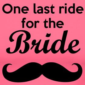 Design ~ One last ride for the Bride Bachelorette Party Shirt