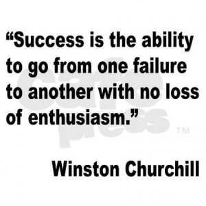 Churchill Success Quote Mousepad by giftbud