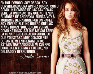 Spanish quotes, sayings, cute, jennifer lawrence