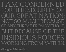am concerned for the security of our Great Nation