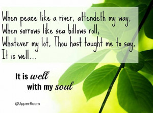 It is well with my soul