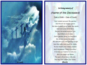 Memorial Cards-make the memories of loved ones alive forever