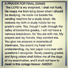 prayer for exams final exams quotes prayer for college prayer for ...