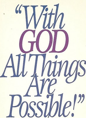 With God All Things are Possible Bible Quote