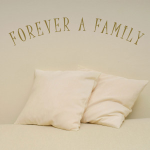 Details about FOREVER A FAMILY ARCHED QUOTE WALL STICKER ART DECAL 2